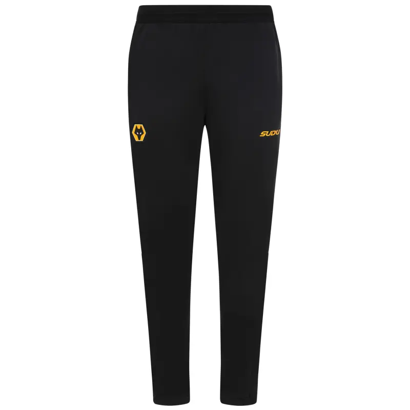 Wolverhampton Wanderers Store | Shop Official 2025-26 Home Pre Match Pant – Black Wolves Gear